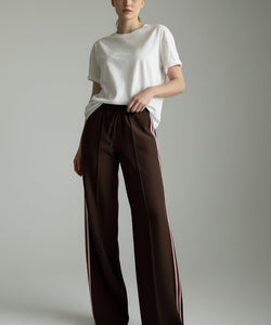 JOSJE TRACKING PANTS - BROWN/PINK