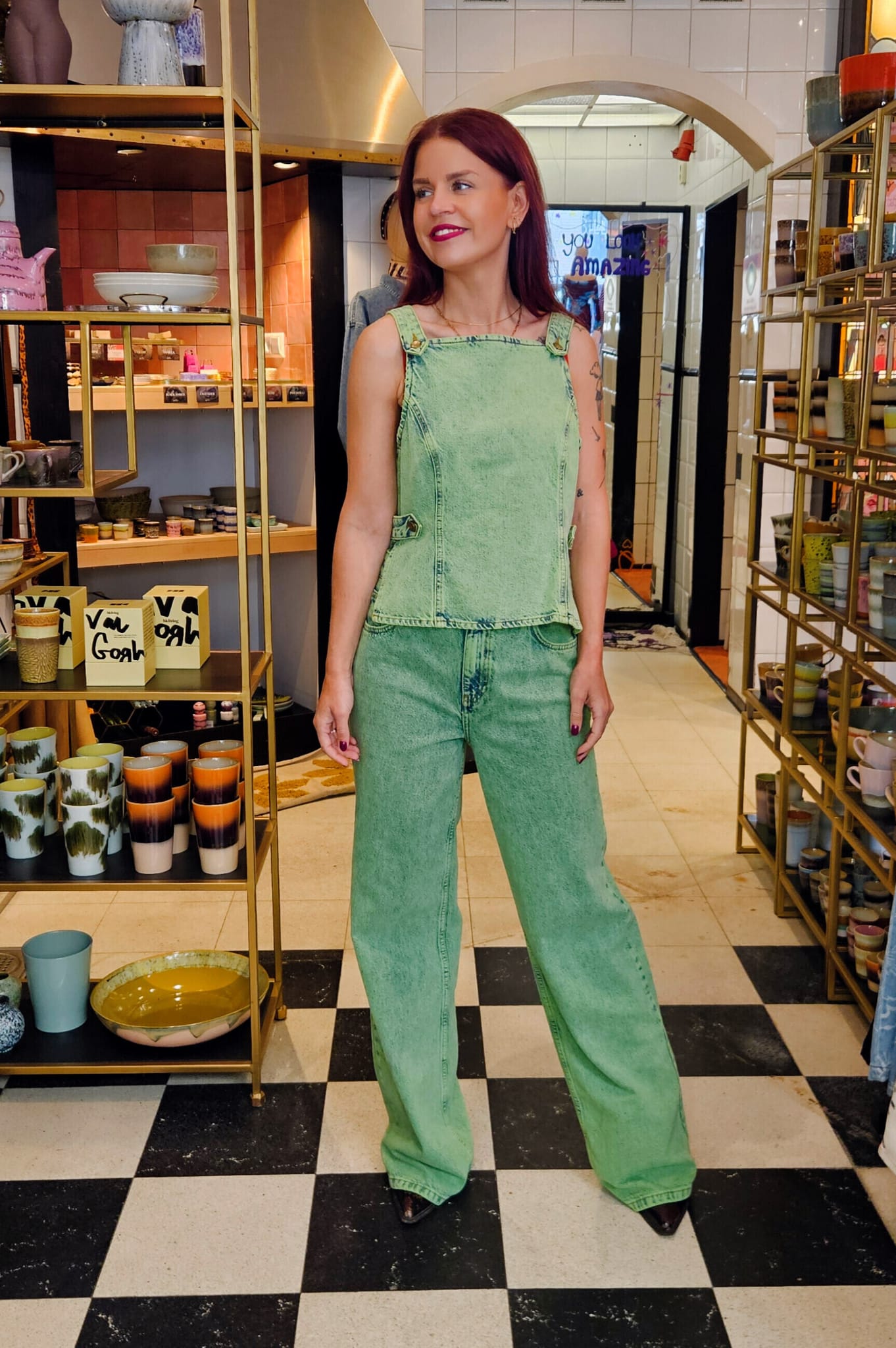 HARPER & YVE | YVE JEANS - VIBRANT GREEN
