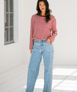 LIBBY BARREL JEANS - BLUE