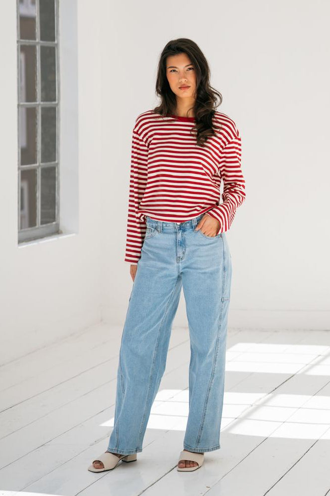 LIBBY BARREL JEANS - BLUE