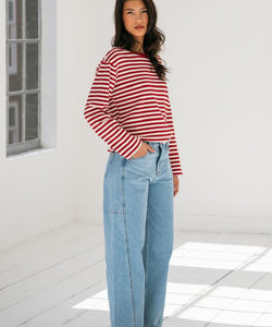 LIBBY BARREL JEANS - BLUE