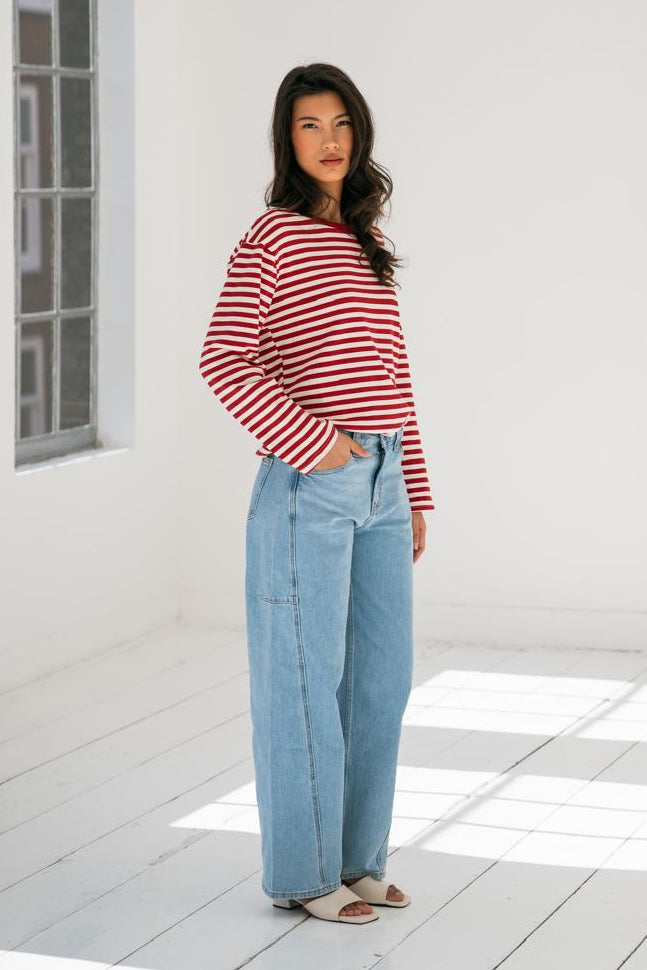 LIBBY BARREL JEANS - BLUE