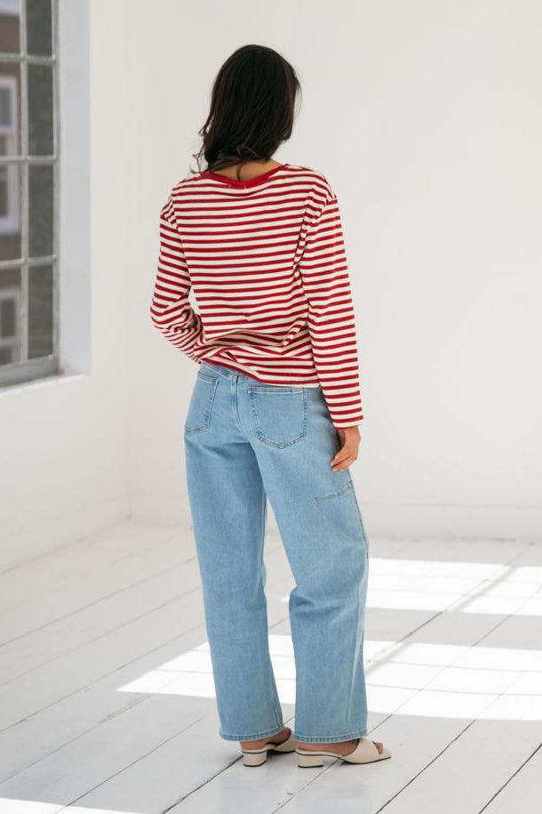 LIBBY BARREL JEANS - BLUE
