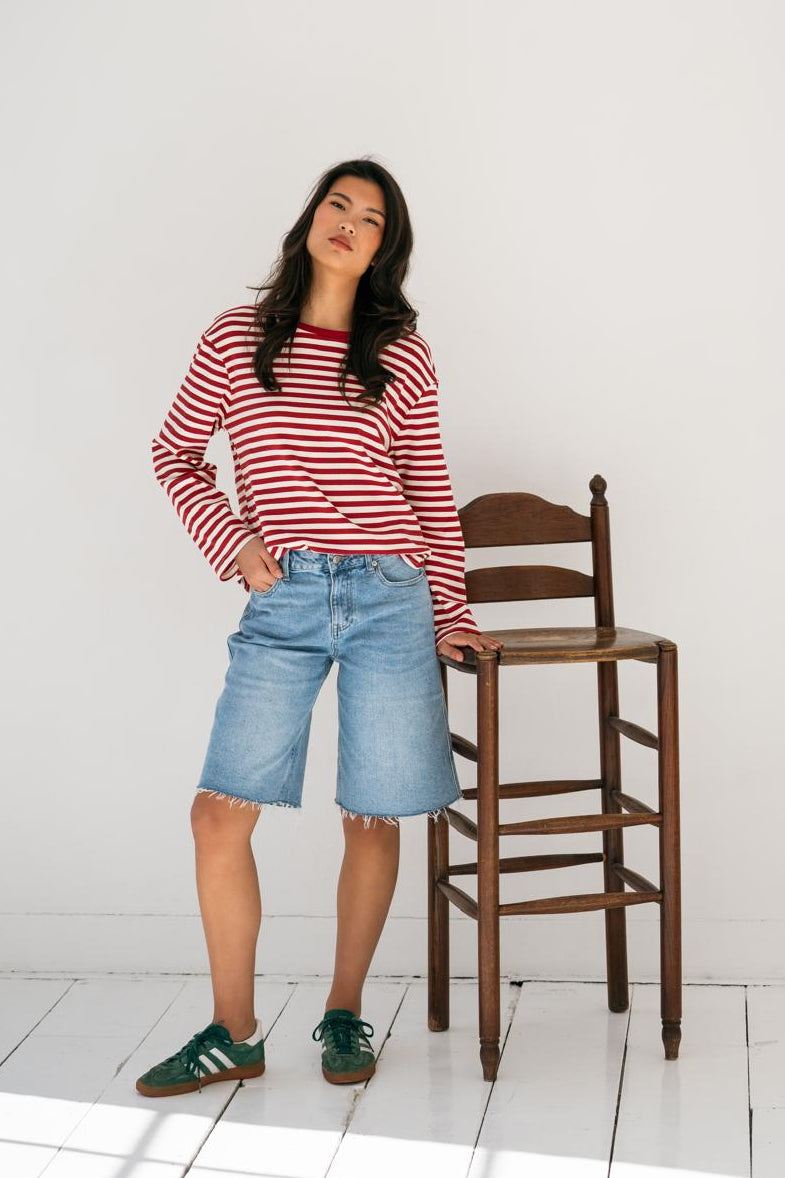JIMMY DENIM JORTS - BLUE