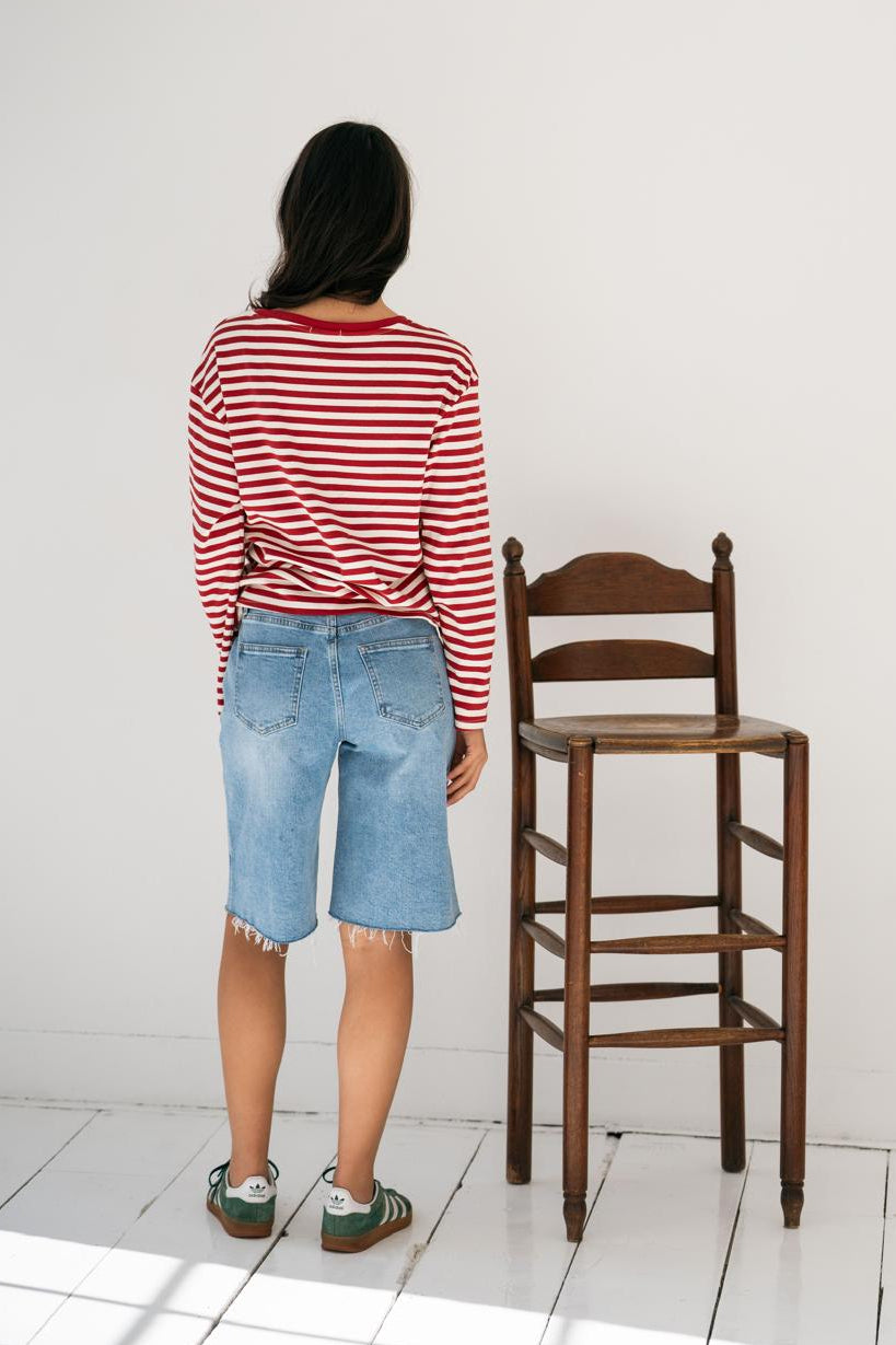 JIMMY DENIM JORTS - BLUE