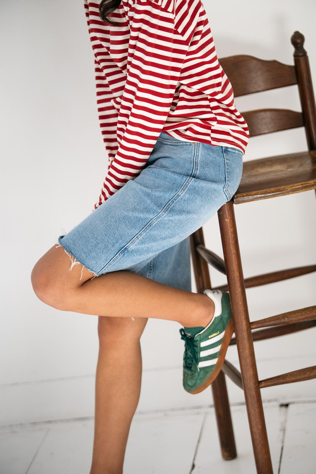 JIMMY DENIM JORTS - BLUE