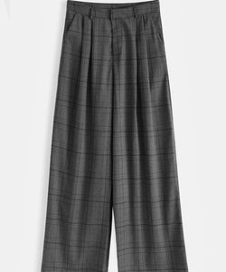 DOMINIQUE PANTS - GREY CHECK