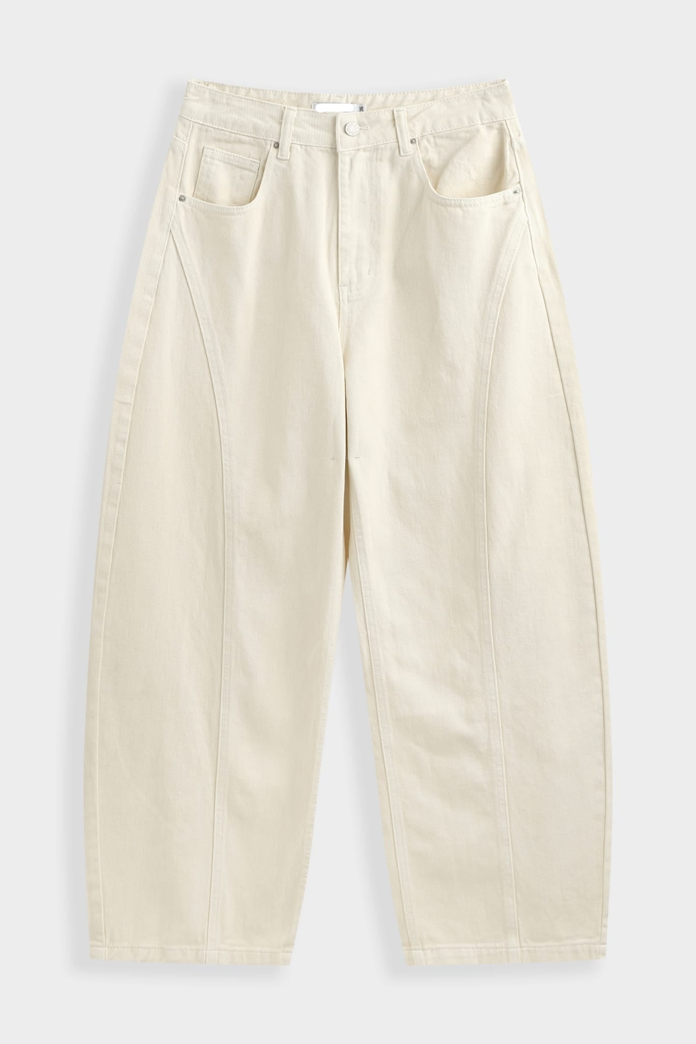 REMY BARREL JEANS - WHITE
