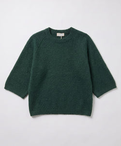 MIGNON WOOL PULLOVER - BOTTLE GREEN