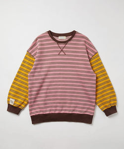 BLAKE STRIPED PULLOVER - PINK/YELLOW