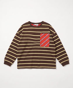 TED STRIPED LONGSLEEVE - BROWN/RED