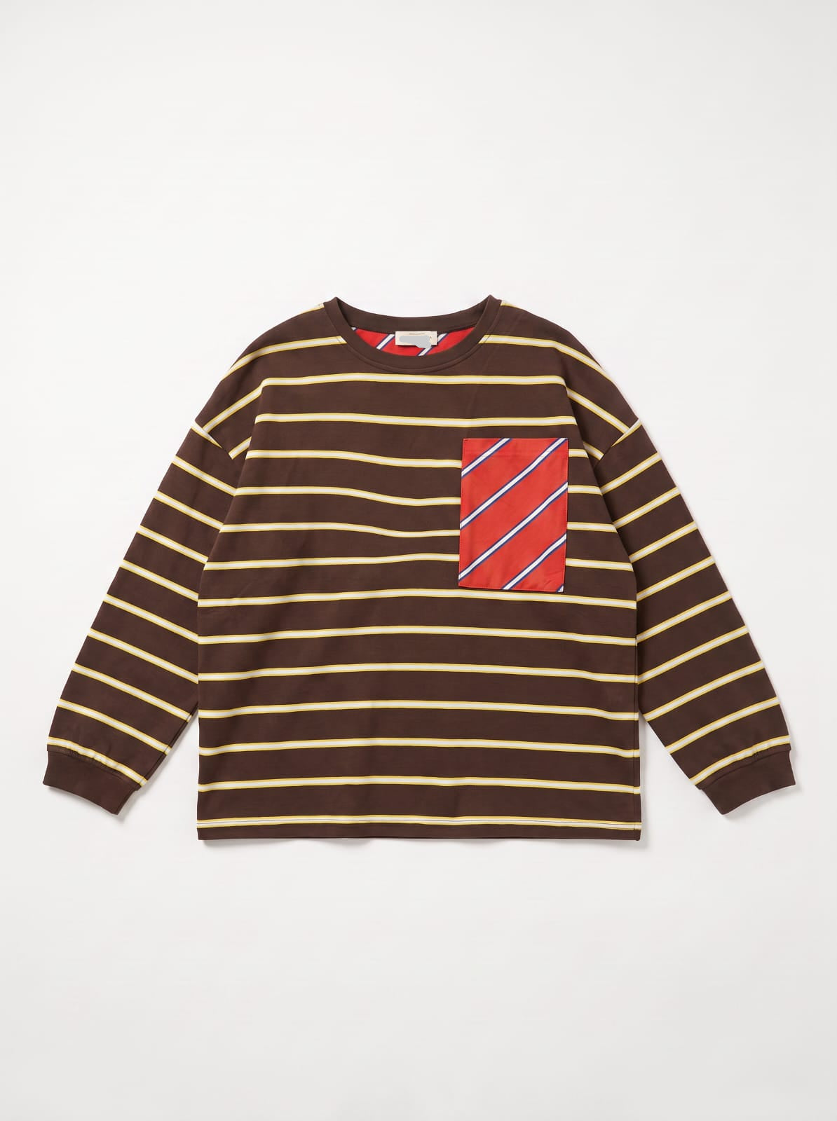 TED STRIPED LONGSLEEVE - BROWN/RED