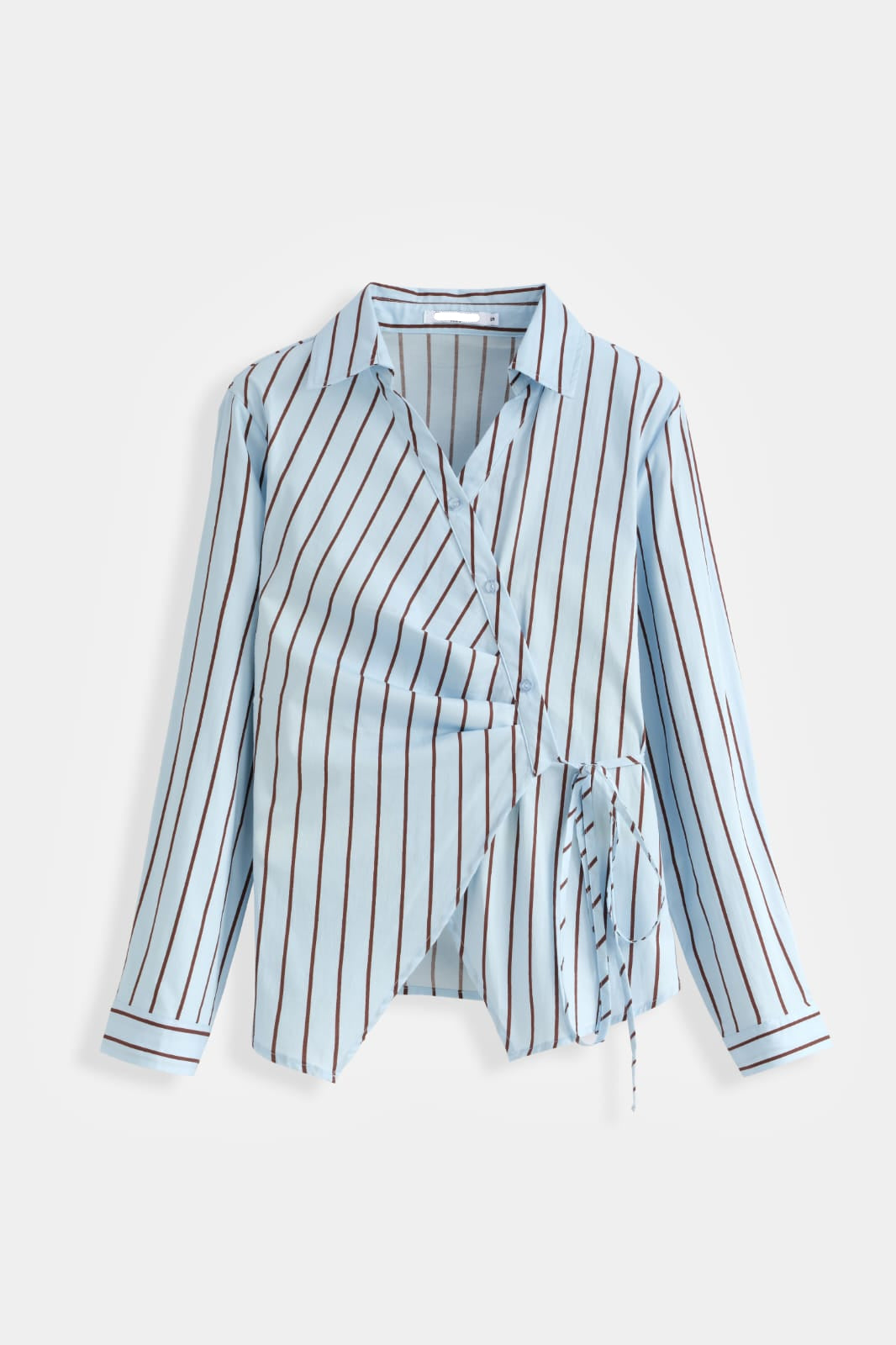 NOUSHA WRAP BLOUSE - BLUE