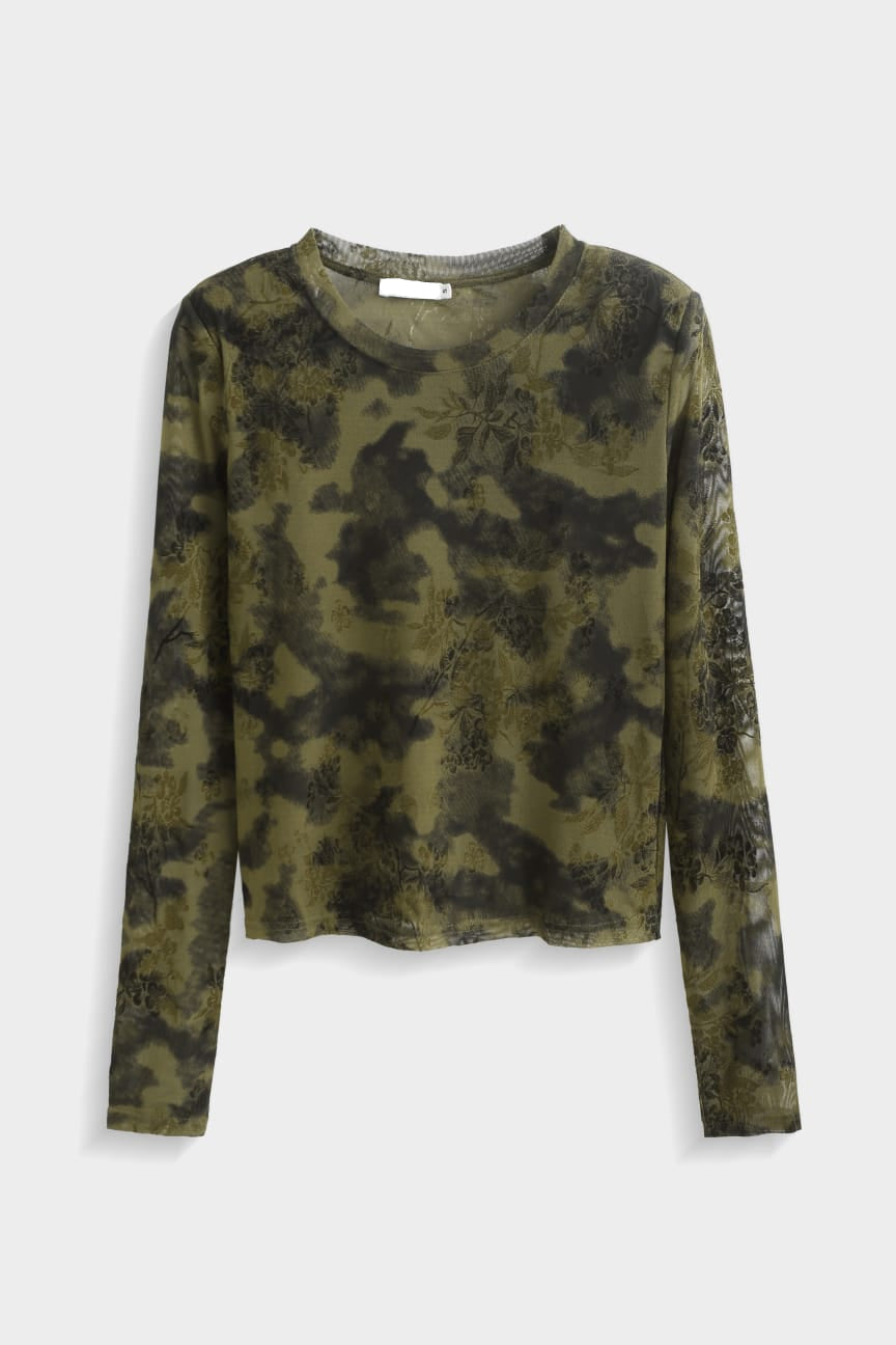TAMAR MESH TOP - GREEN