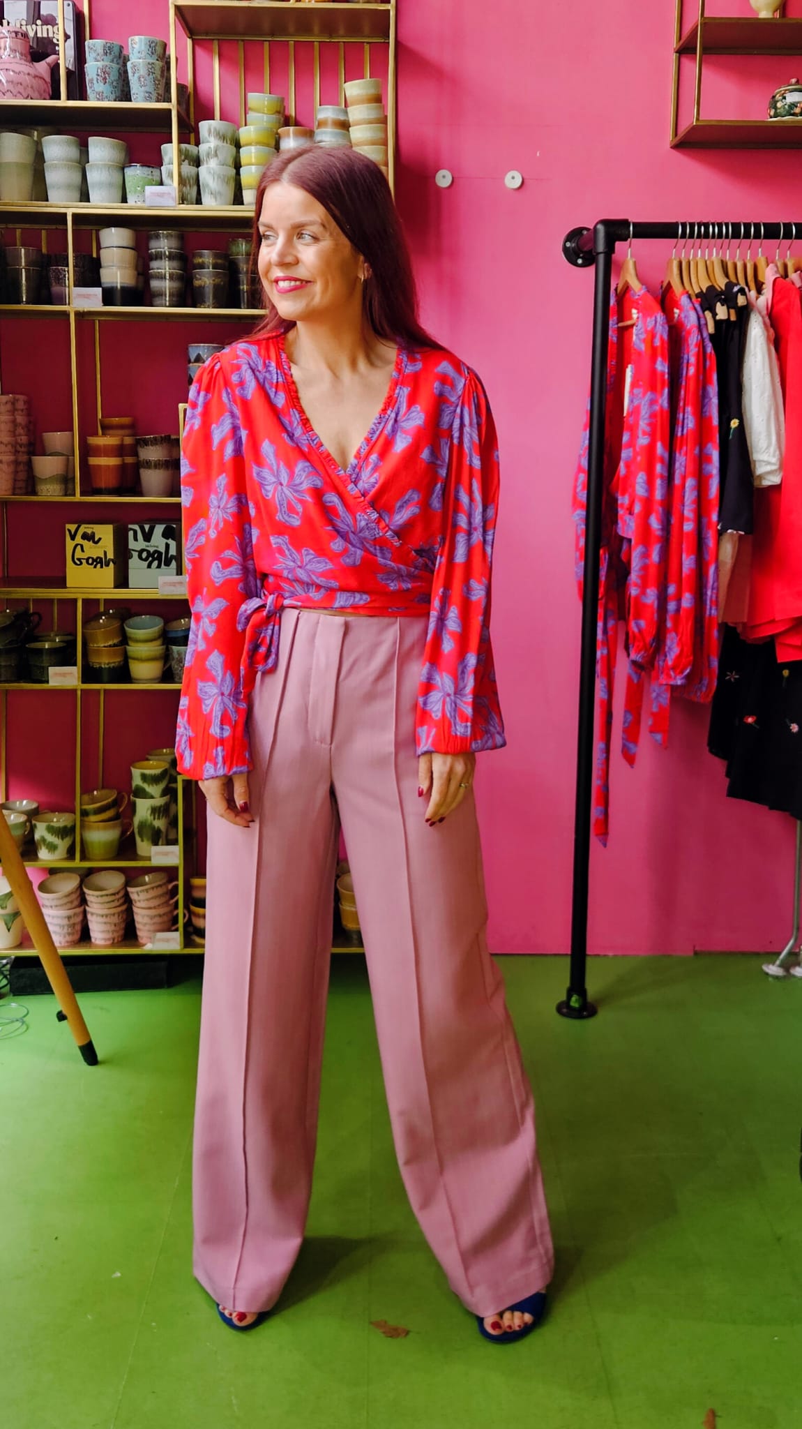 HARPER & YVE | FLORA LS TOP - WILD ROSE