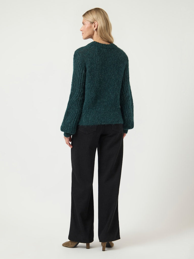 Y.A.S | ZUMA LS WOOL BLEND KNIT PULLOVER - PONDEROSA PINE
