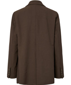 YAS | REEMAJ LS BLAZER - CHOCOLATE BROWN