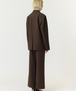YAS | REEMAJ LS BLAZER - CHOCOLATE BROWN