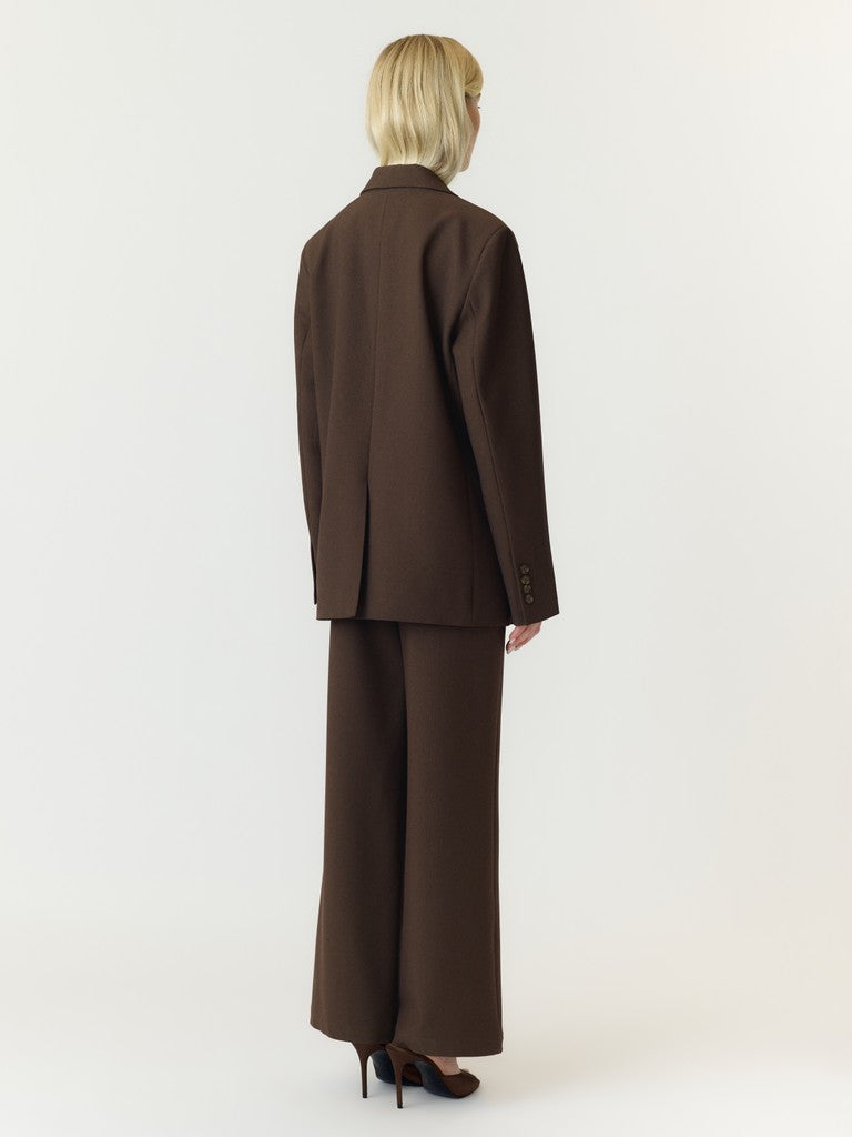 YAS | REEMAJ LS BLAZER - CHOCOLATE BROWN