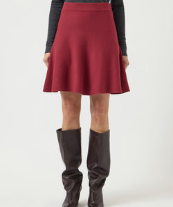 Y.A.S | FONNY HW KNIT SKIRT - TIBETAN RED