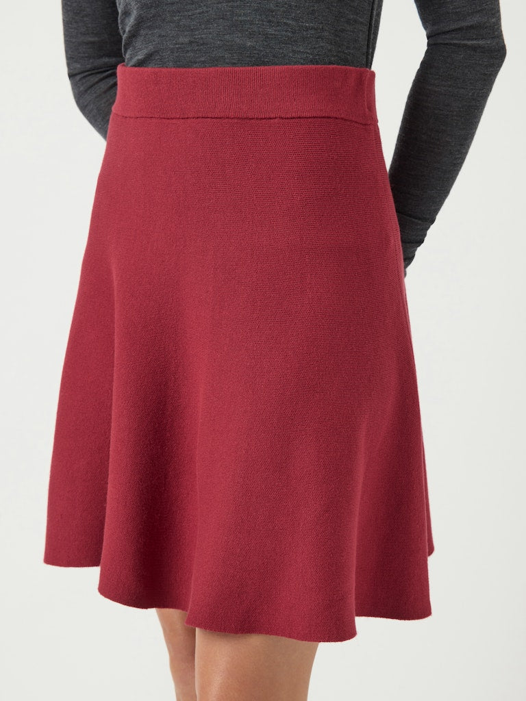 Y.A.S | FONNY HW KNIT SKIRT - TIBETAN RED