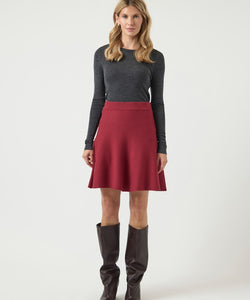 Y.A.S | FONNY HW KNIT SKIRT - TIBETAN RED