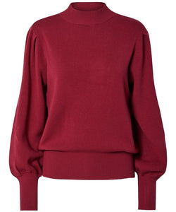 Y.A.S | FONNY LS KNIT PULLOVER - TIBETAN RED