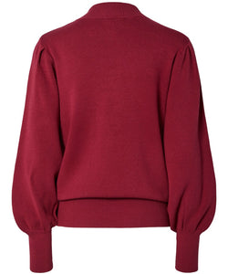 Y.A.S | FONNY LS KNIT PULLOVER - TIBETAN RED