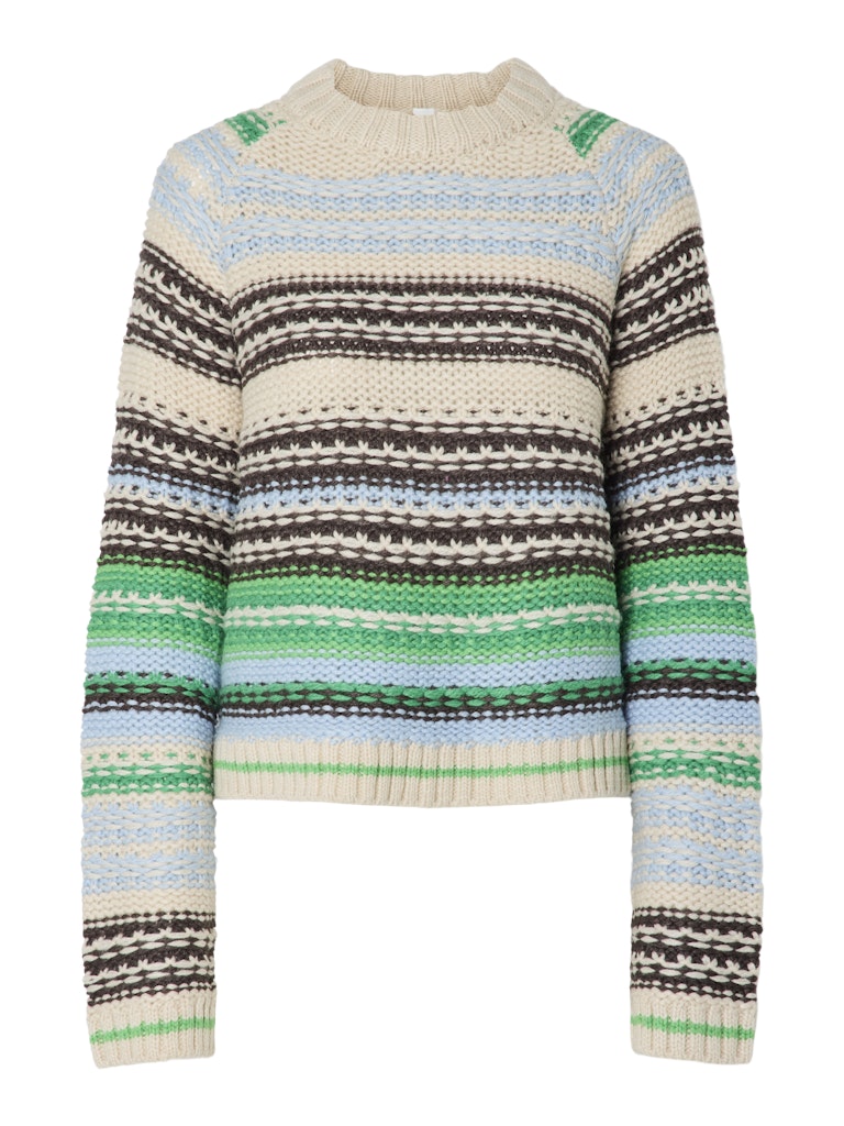 Y.A.S | BIBI LS WOOL KNIT PULLOVER - CLEAR SKY