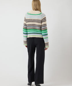 Y.A.S | BIBI LS WOOL KNIT PULLOVER - CLEAR SKY