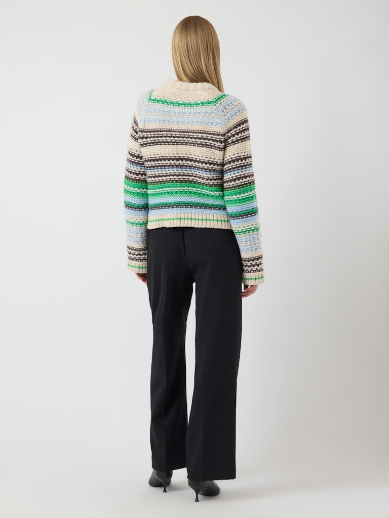 Y.A.S | BIBI LS WOOL KNIT PULLOVER - CLEAR SKY