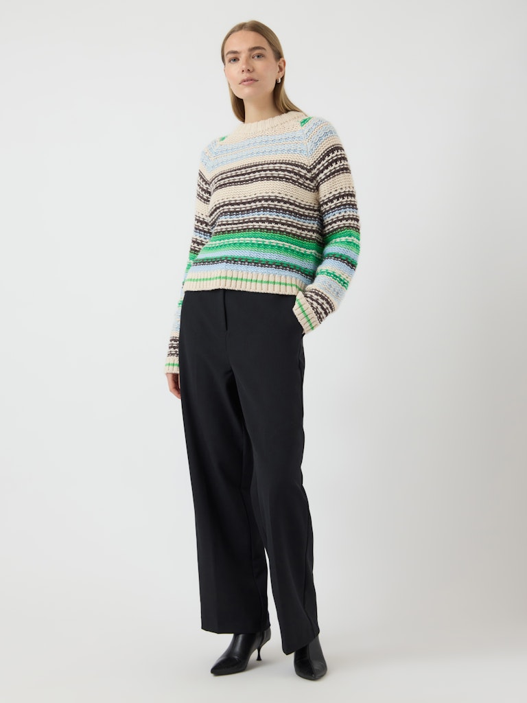 Y.A.S | BIBI LS WOOL KNIT PULLOVER - CLEAR SKY