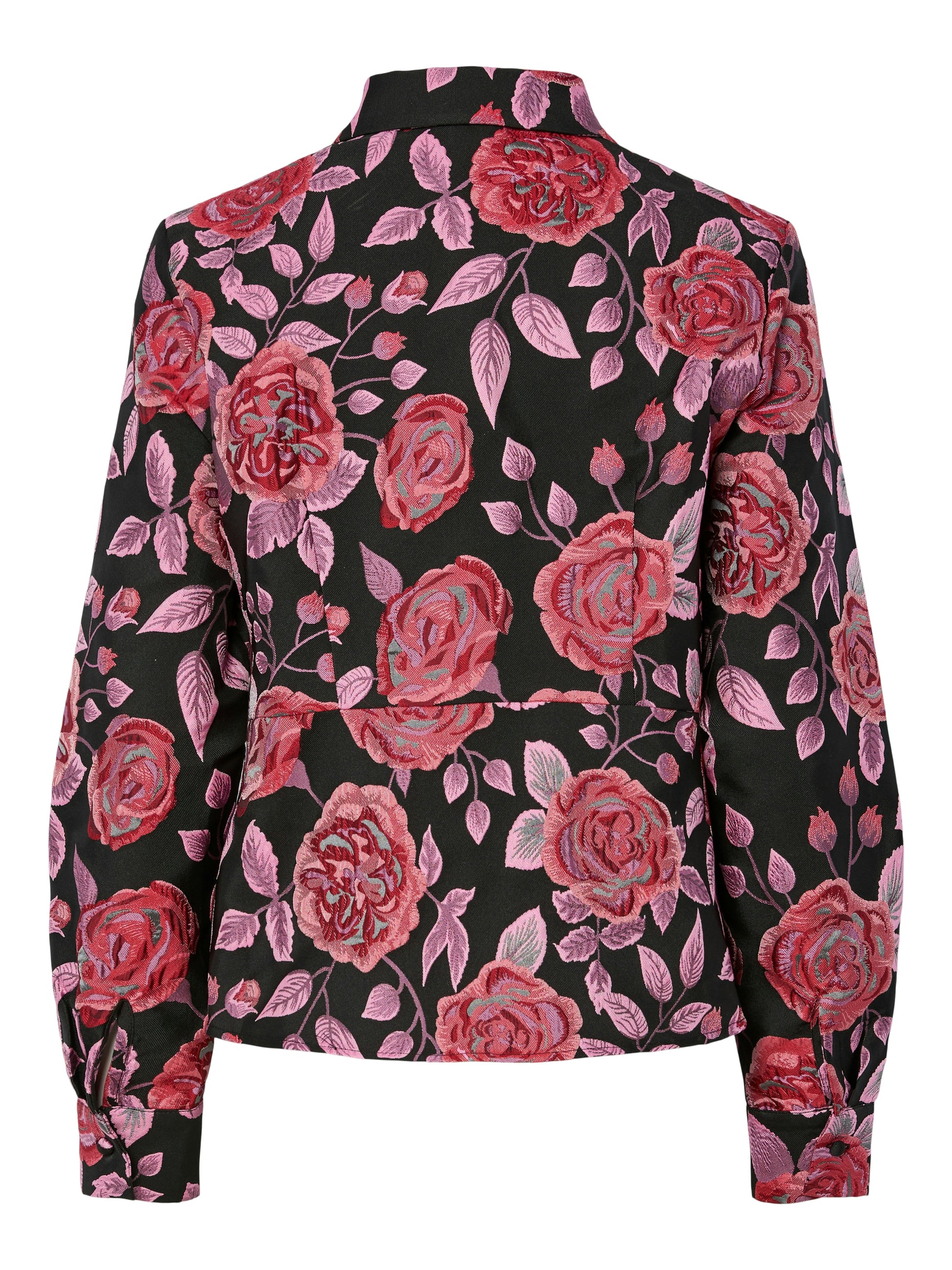 Y.A.S | KARI LS JACQUARD SHIRT - BLACK