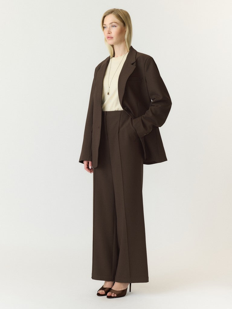 Y.A.S | REEMAJ HW PANTS - CHOCOLATE BROWN