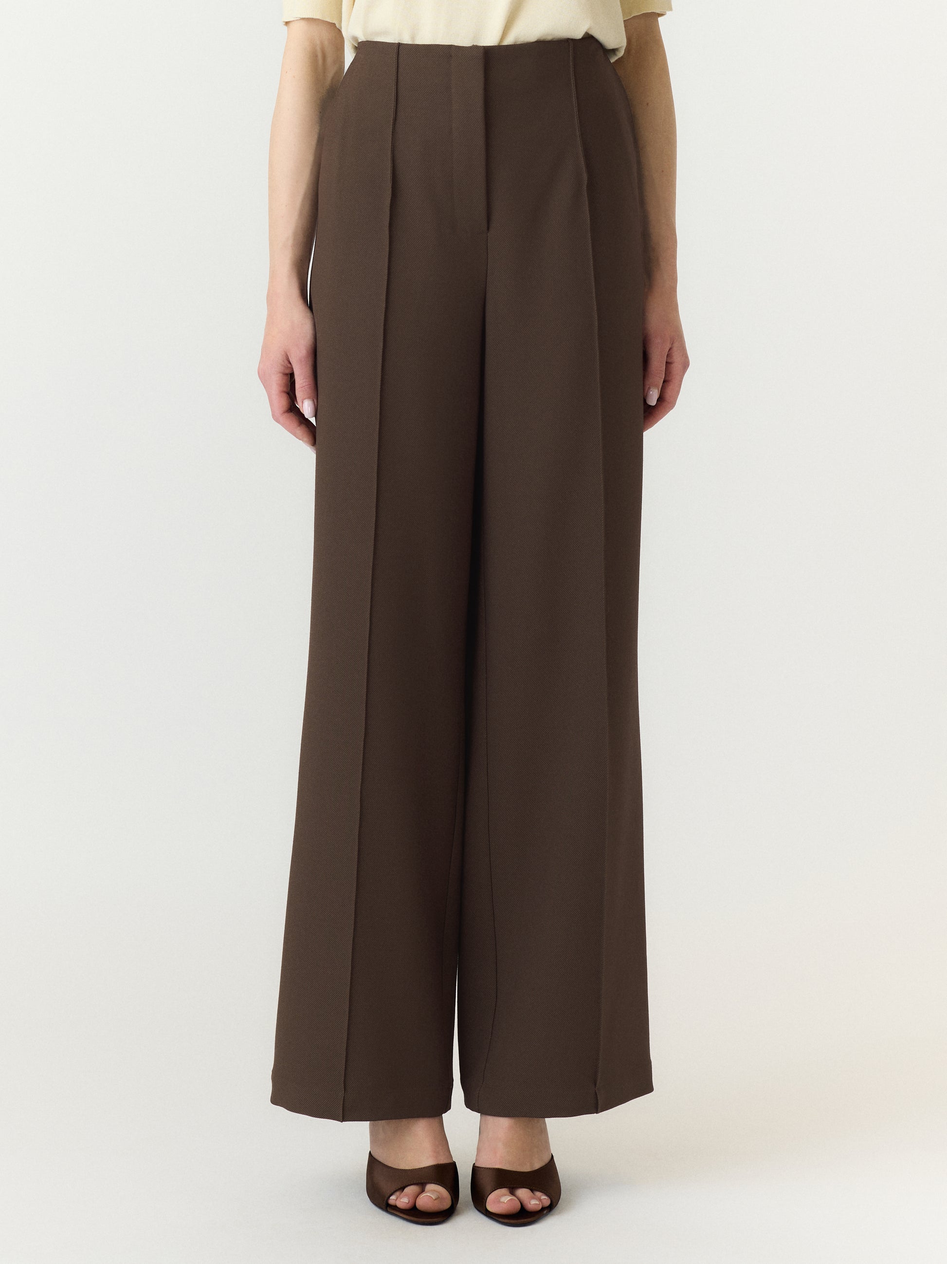 Y.A.S | REEMAJ HW PANTS - CHOCOLATE BROWN