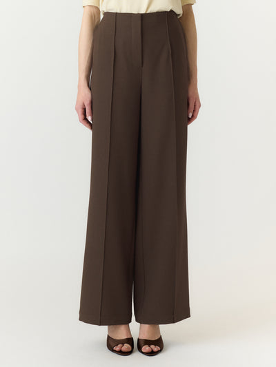 Y.A.S | REEMAJ HW PANTS - CHOCOLATE BROWN