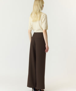 Y.A.S | REEMAJ HW PANTS - CHOCOLATE BROWN