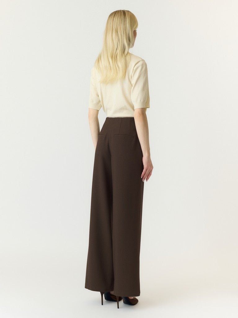 Y.A.S | REEMAJ HW PANTS - CHOCOLATE BROWN
