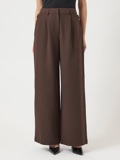 Y.A.S | LURI HW PANTS - SEAL BROWN