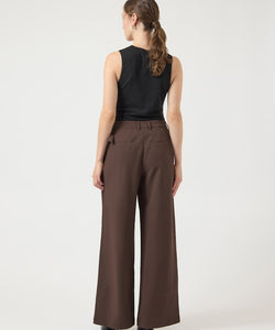 Y.A.S | LURI HW PANTS - SEAL BROWN