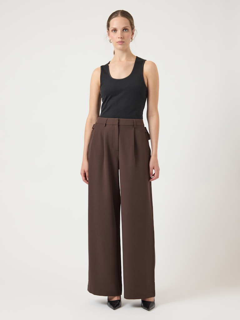 Y.A.S | LURI HW PANTS - SEAL BROWN