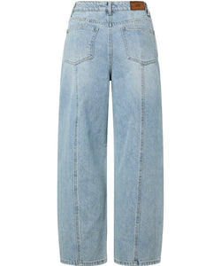 YAS | SKY HW BARREL JEANS - LIGHT BLUE DENIM