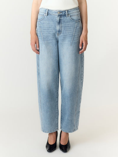 YAS | SKY HW BARREL JEANS - LIGHT BLUE DENIM