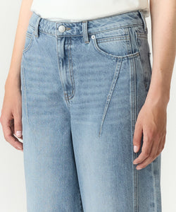 YAS | SKY HW BARREL JEANS - LIGHT BLUE DENIM
