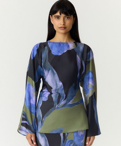 YAS | ETIRA LS TOP - BLACK ETIRA PRINT