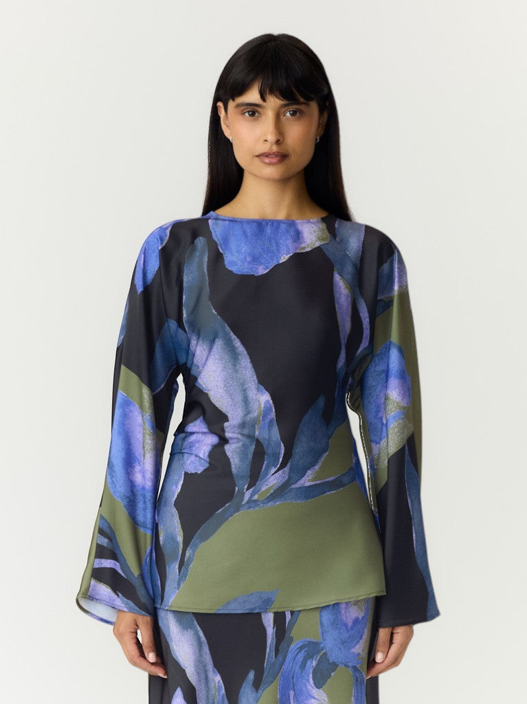 YAS | ETIRA LS TOP - BLACK ETIRA PRINT