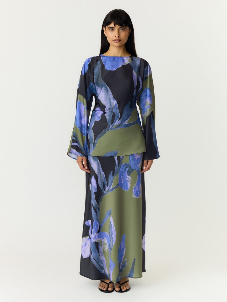 YAS | ETIRA LS TOP - BLACK ETIRA PRINT