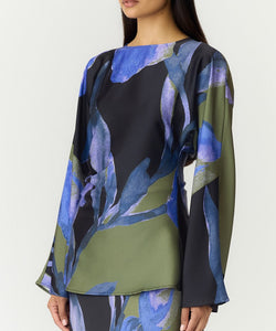 YAS | ETIRA LS TOP - BLACK ETIRA PRINT