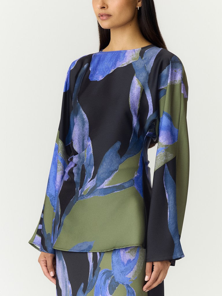 YAS | ETIRA LS TOP - BLACK ETIRA PRINT