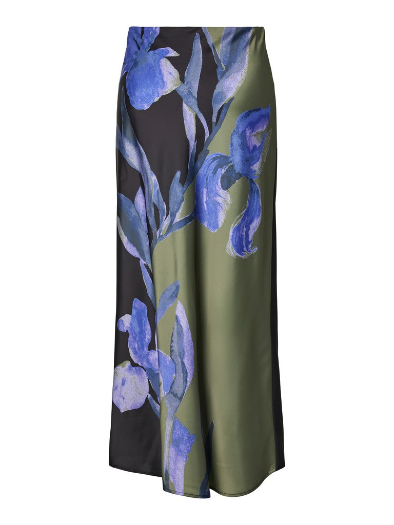 YAS | PELLA HW MAXI SKIRT - BLACK ETIRA PRINT